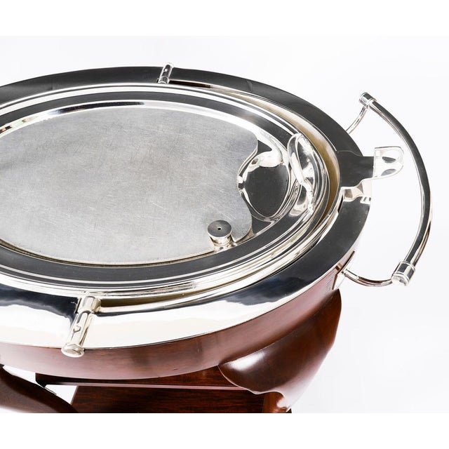 Antique Art Deco Drakes Silver Plated Beef Carving Trolley, 1930s For Sale - Image 13 of 18