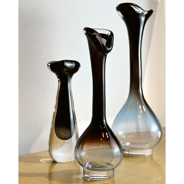 1950s Vintage Expo Vase by Nils Landberg for Orrefors, 1950s For Sale - Image 5 of 6