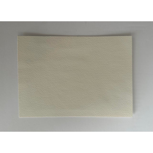 Contemporary Original Watercolor Landscape Painting “Winter Scene With Trees” For Sale - Image 3 of 3