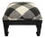 Modern Black Lacquered Ottoman For Sale