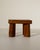 Brutalist Oak Side Table with Wooden Pins, 1960s For Sale - Image 4 of 8