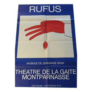 Poster from Jean Michel Folon Rufus, 1981 For Sale