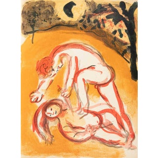 Aeg, Marc Chagall, Cain and Abel Edition of 6500, 1960s, Lithograph For Sale