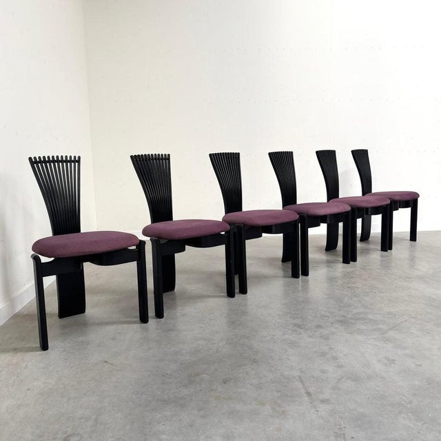 Postmodern Vintage Dining Chairs by Westnofa, 1980s, Set of 6 For Sale - Image 3 of 18