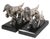 Mid 20th Century Pr. Silvered Metal Dog Bookends by the Philadelphia Mfg. Co. For Sale - Image 10 of 18