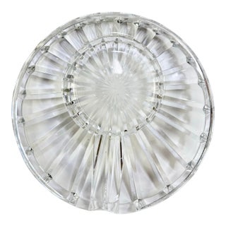 Heavy Large Vintage Modern Solitaire Waterford Crystal Macanudo Signed Cigar Ashtray For Sale