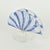 Vintage Murano Glass Latticino Letter Napkin Holder Cornflower Blue For Sale - Image 4 of 6