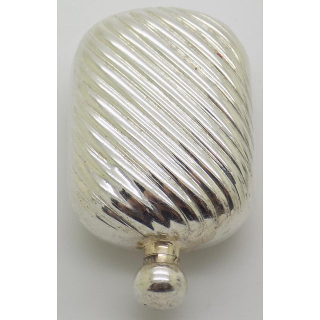 Vintage Italian Handmade Genuine Silver Florentine Perfume Bottle Miniature For Sale - Image 9 of 12