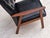 Danish Armchair in Black Artificial Leather and Teak Wood, 1970s For Sale - Image 6 of 18