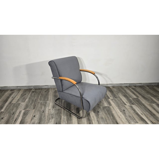 Bauhaus Bauhaus Lounge Chair from Mücke Melder, 1940s For Sale - Image 3 of 14