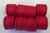 Mid-Century Modern Vintage Red Wooden Napkin Rings - Set of 8 For Sale - Image 3 of 6