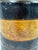 Antique English Tole Coal Helmet Scuttle | Beldray Maker's Mark, Gilt Neoclassical Decoration | 24in Tall For Sale - Image 12 of 12