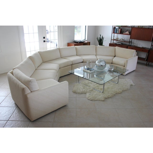 1980s Bernhardt Flair Octagonal Cream Sectional Sofa Chairish