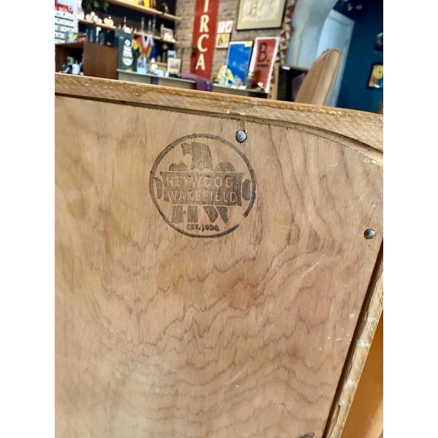 Vintage Heywood Wakefield Tambour Utility Cabinet Model M179 For Sale - Image 13 of 13