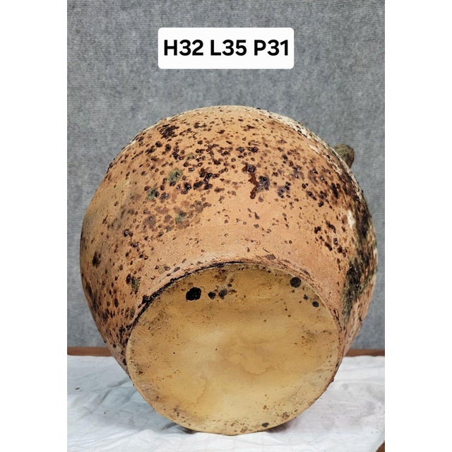 Brown Traditional Berber Terracotta Pottery Vase For Sale - Image 8 of 9