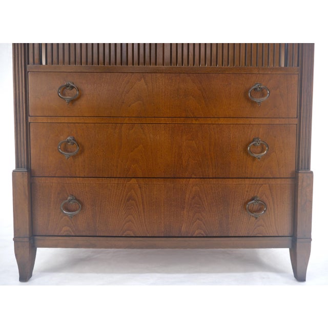 Century Furniture Satinwood 3 Drawers Bachelor Chest Dresser by Century Furniture MINT! For Sale - Image 4 of 13
