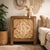 Brown Hand-Carved Solid Teak Sculptural Cabinet For Sale - Image 8 of 9