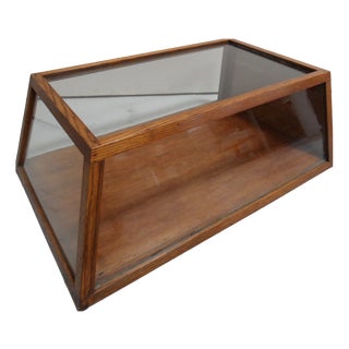 Vintage Oak Bakery Display Cabinet, 1920s For Sale