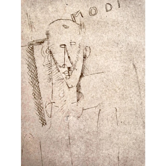 Amedeo Modigliani, limited edition lithograph signed in the plate with its protective tissue. Seat editioni 1989 In...