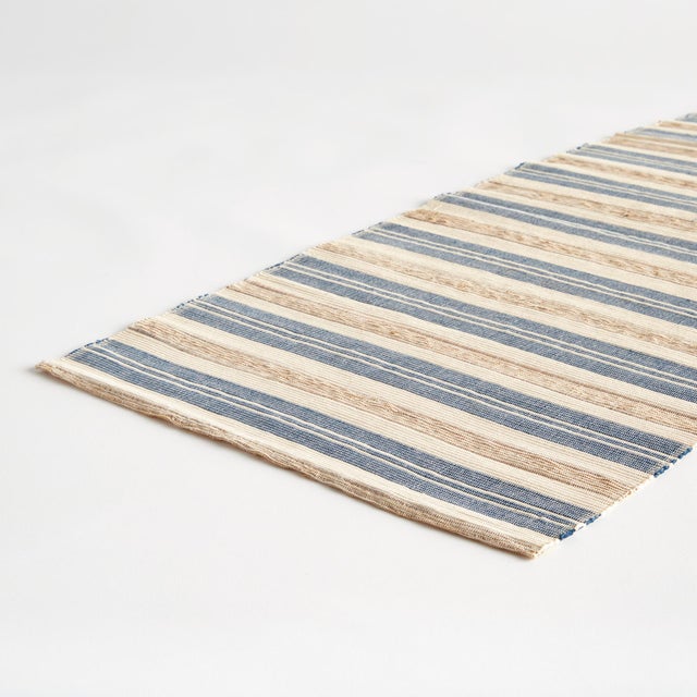 Kenneth Ludwig Chicago Barclay Butera Sycamore Canyon Striped Runner For Sale - Image 4 of 5