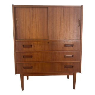 High Sideboard in Teak, Denmark, 1960s For Sale