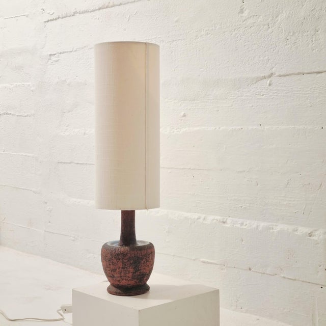 Mid-Century Modern Scandinavian Pottery Lamp, 1960s For Sale - Image 11 of 11