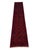 A repeating row of navy blue geometric medallions runs through the vivid red field of this wool runner. Smaller motifs and...