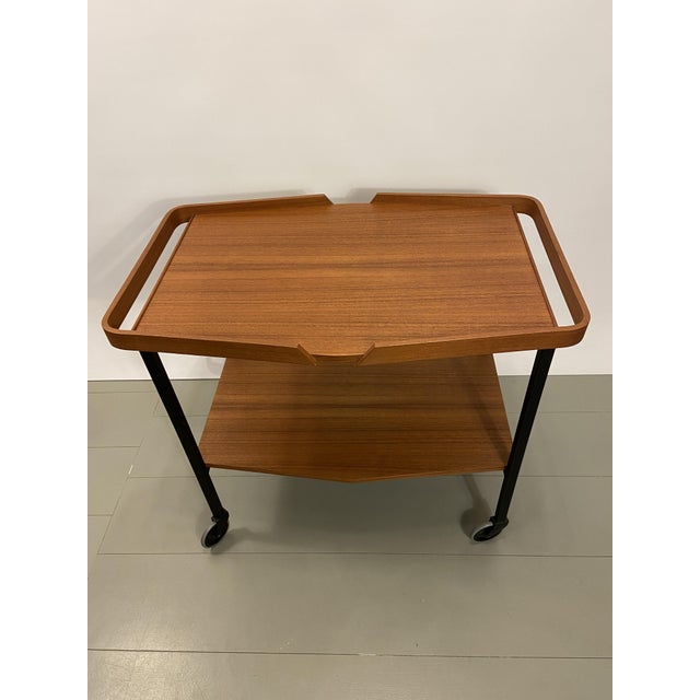 Scandinavian Teak Serving Trolley, 1960s For Sale - Image 12 of 12