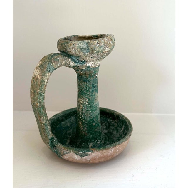 Collection of Four Persian Glazed Ceramic Oil Lamps For Sale - Image 11 of 18