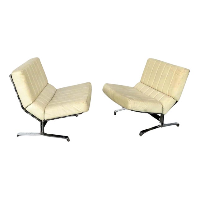 Mid 20th Century Italian Mid-Century Lounge Chairs - 2 Pieces For Sale