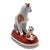 White Samson Paris Chelsea-Style Porcelain Cat Family Figurine For Sale - Image 8 of 13