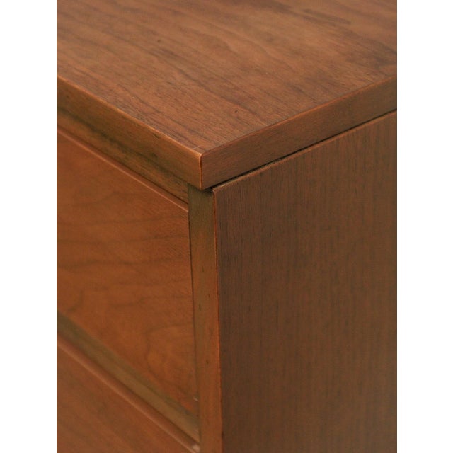 Wood Mid 20th Century Mid Century Five Drawer Walnut Dresser For Sale - Image 7 of 12