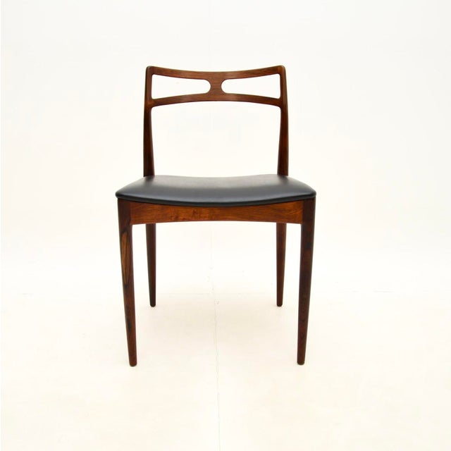 Vintage Danish Dining Table and Chairs by Johannes Andersen for Christian Linneberg, 1960, Set of 7 For Sale - Image 14 of 18