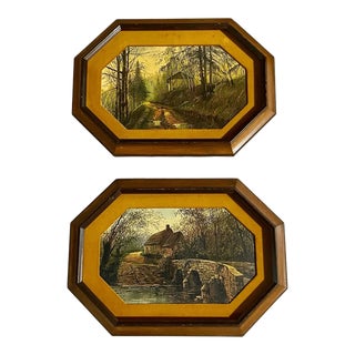 Ethan Allen Vintage Prints Country Side Theme - a Pair For Sale