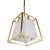 Modern Stacey Gold Leaf & Alabaster Fixture For Sale - Image 3 of 6