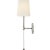 2020s Suzanne Kasler for Visual Comfort Signature Camille Sconce in Antique Nickel with Linen Shade For Sale - Image 5 of 8
