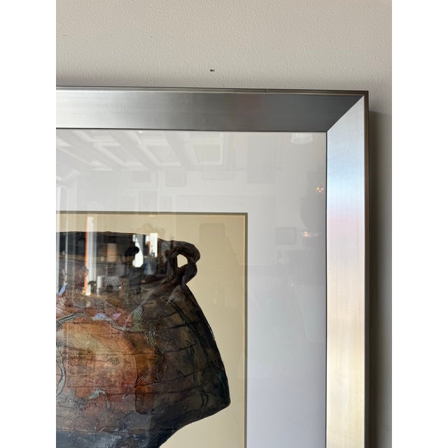 Brown Vintage "Contemporary Pot a " Oil on Board Painting by George Caso – Framed For Sale - Image 8 of 12