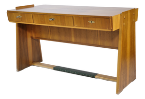 Mid-Century Walnut Desk, Germany, 1960s