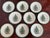 Vintage Spode Christmas Tree Dinner Plates, Set of 9 For Sale - Image 6 of 9