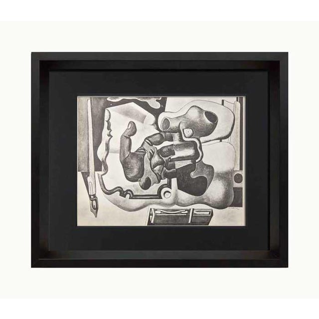 Modern Le Corbusier Lithograph "La Main Rouge" in Custom Frame For Sale In Atlanta - Image 6 of 6