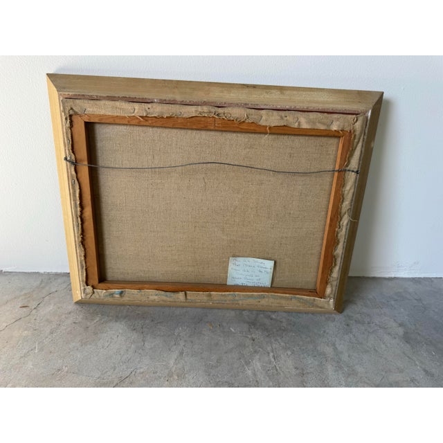 1960's Marie Hendrich Ozon " Yacht Races at Argenteuil " Oil on Canvas Painting After Monet Sold For Sale - Image 12 of 12