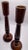 This is a beautiful pair of rosewood wooden candleholders! They have a gorgeous deep wood color and a smooth glossy...
