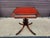 1940s 1940s Vintage English Regency Table With Red Leather Top. For Sale - Image 5 of 10