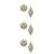 2020s Glass Ornament Set (Set of 6) For Sale - Image 5 of 5