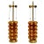 Metal Gold Mercury Glass Bubble Lamps For Sale - Image 7 of 7
