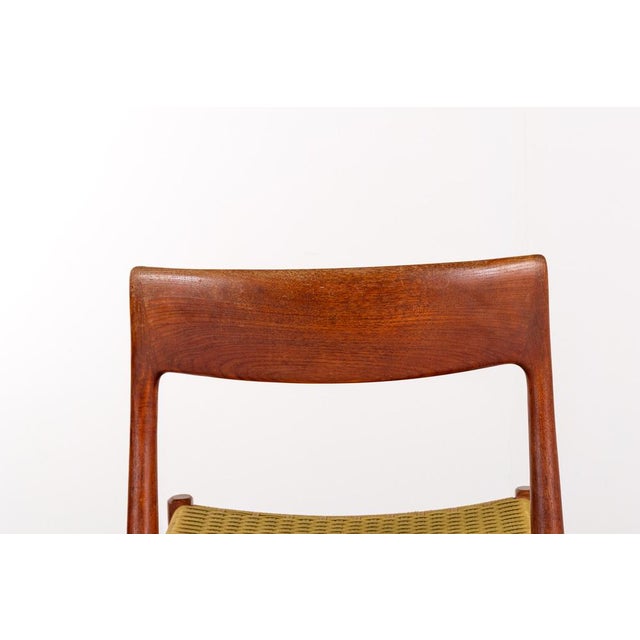 Brown Model 77 Dining Chairs in Teak by Niels Otto Møller for J.L. Møllers, 1960s, Set of 4 For Sale - Image 8 of 12