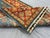Blue and Rust Red Kazak Wool Runner Rug, Tribal Hallway Rug, 2'9" X 9'9" For Sale - Image 14 of 16