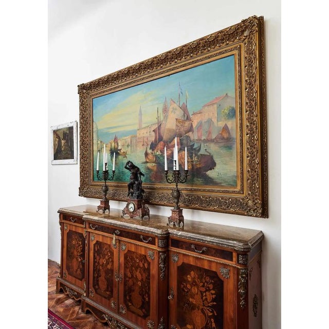 J. Arlotta, Venice, Oil on Canvas, Framed For Sale - Image 3 of 8