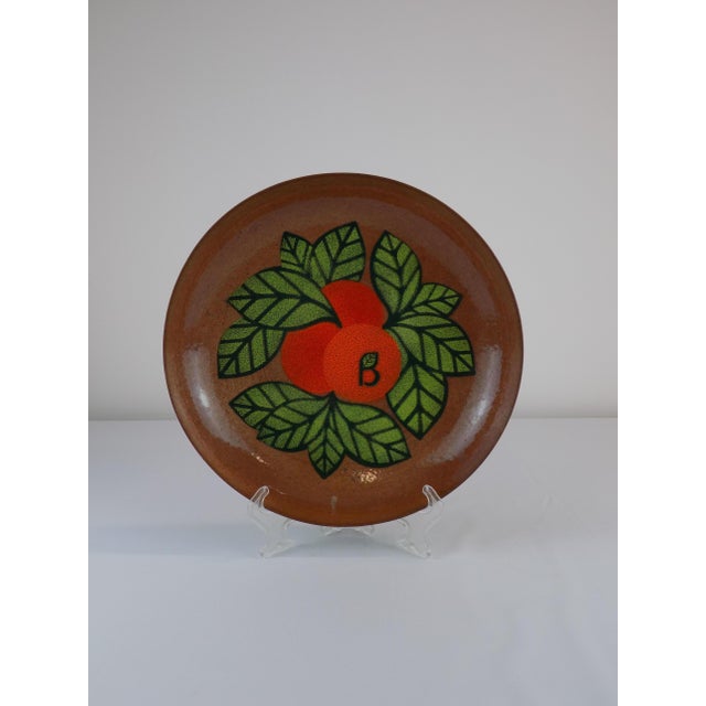Italian Enamelled Copper Plate, 1960, in Flawless conditions. Designed 1960 to 1969