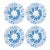 Vintage Marie Daâge Hand-Painted Limoges Porcelain Dinner Plates - Set of 4 For Sale
